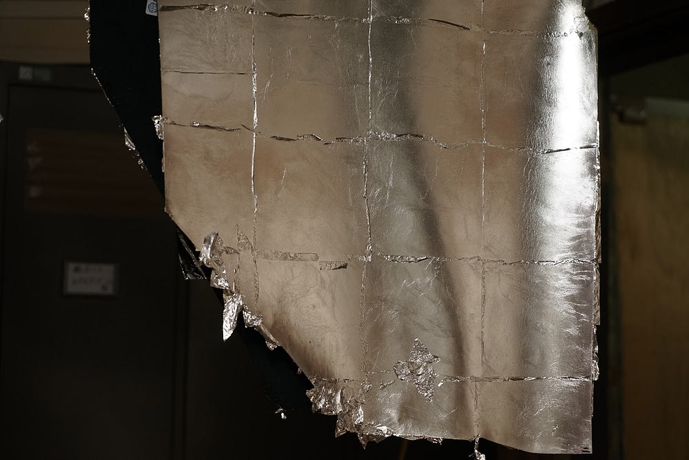 Kyoto leather silver leaf Kyoto leather silver leaf